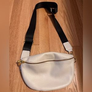 Faux leather crossbody bag